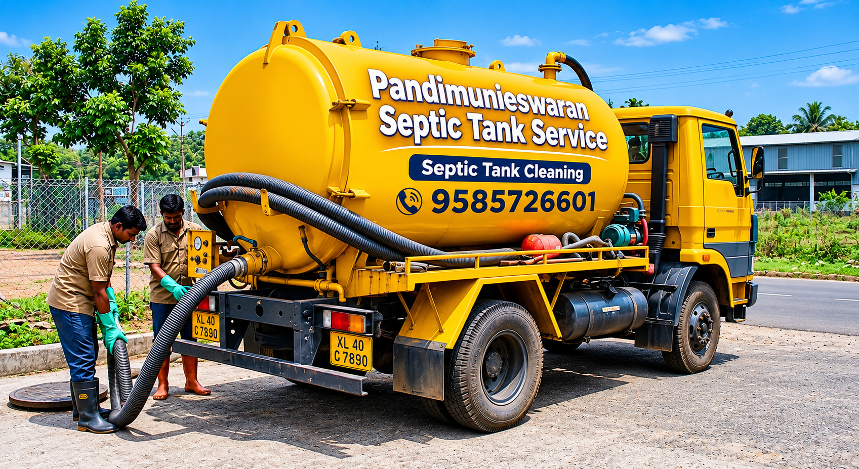 Pandimunieswaran Septic Tank Cleaning Vehicle — 9585726601